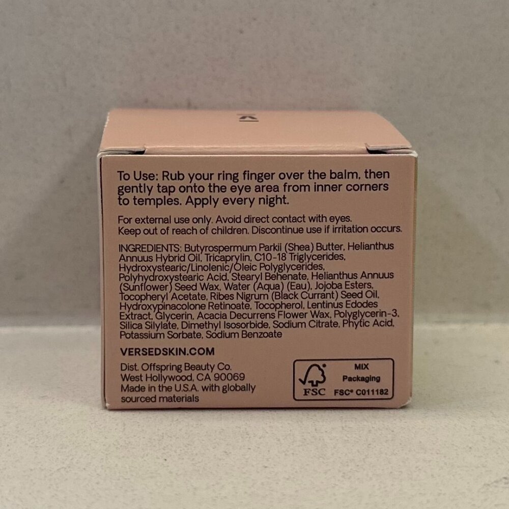 VERSED Smooth Landing Advanced Retinoid Eye Balm (0.42 fl.oz/ 12 g) - Picture 9 of 16